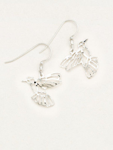 Holly Yashi Soaring Hummingbird Earrings - Silver    