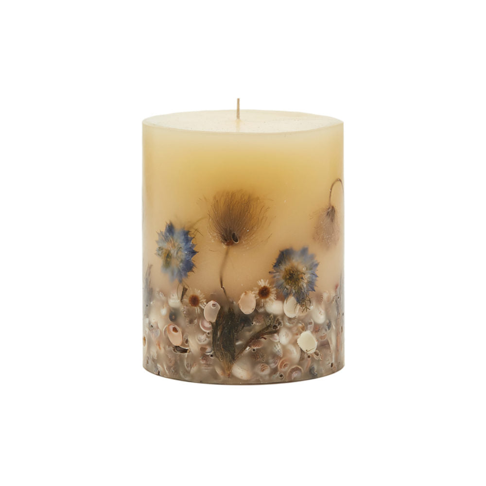 Rosy Rings Beach Daisy - Small Botanical Candle    