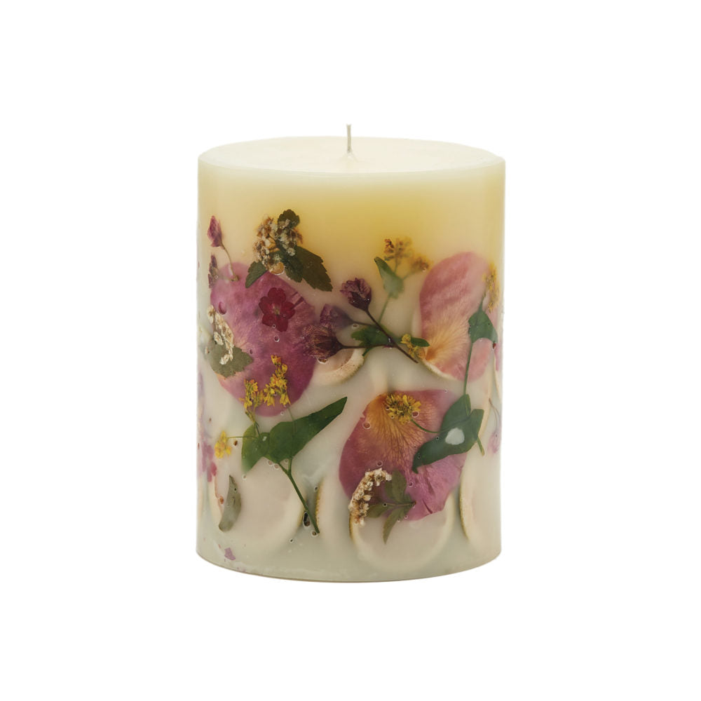 Rosy Rings Lemon Blossom & Lychee - Medium Botanical Candle    