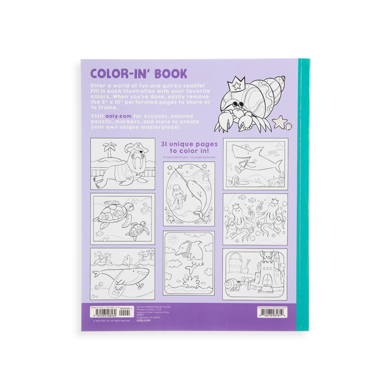 Color-in' Book - Outrageous Ocean    