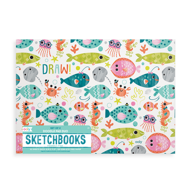 Doodle Pad Duo - Friendly Fish by Ooly - 810078032915