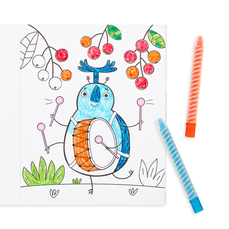 Color-in' Book - Busy Bug Buddies    