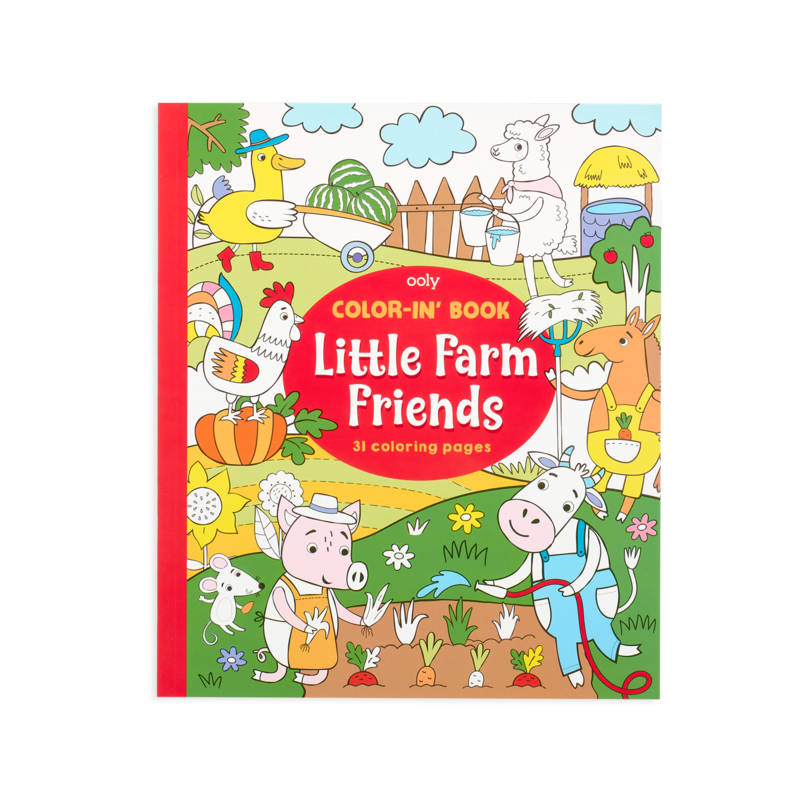 Color-in' Book - Little Farm Friends    