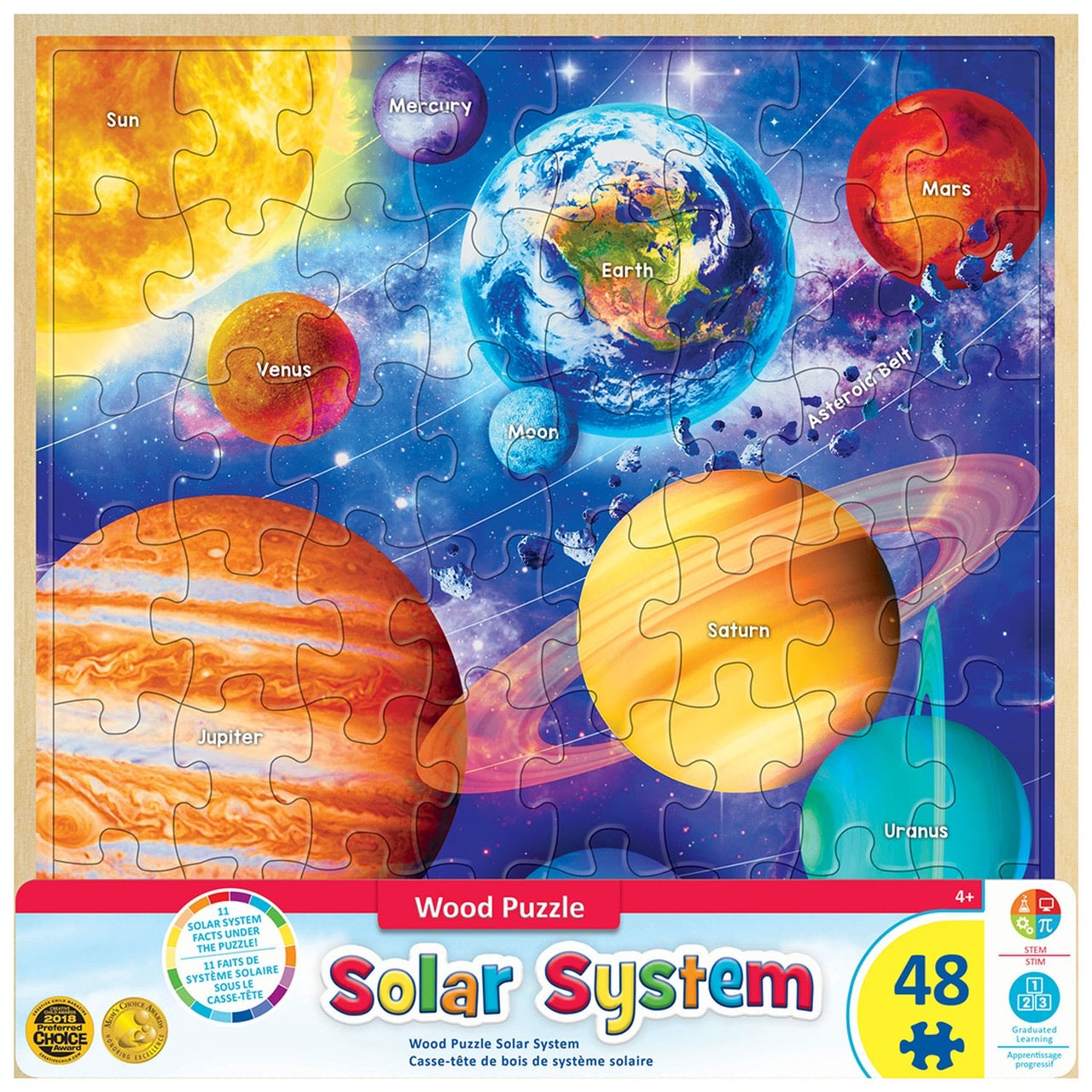 Solar System 48 Piece Wood Puzzle    