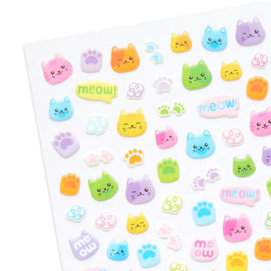 Itsy Bitsy Stickers - Colorful Cat    