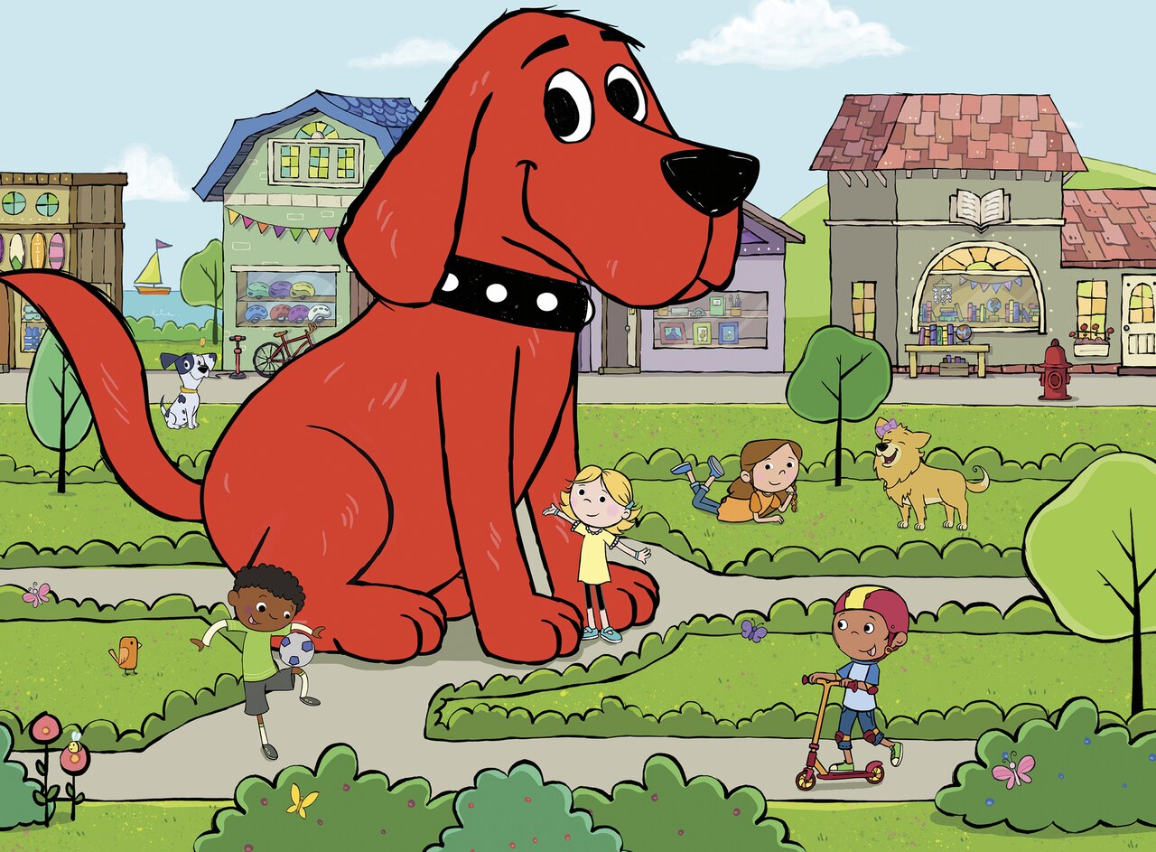 Clifford The Big Red Dog Town Square 24 Piece Puzzle    
