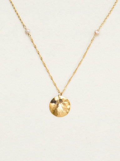 Holly Yashi Ashley Pendant Necklace - White/Gold    