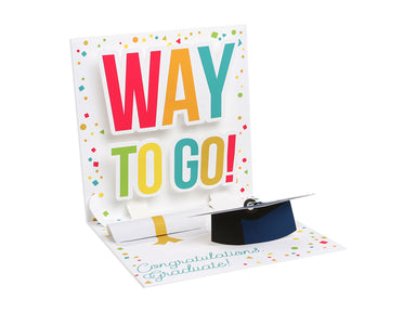 Way To Go Graduate - Pop Up Greeting Card    