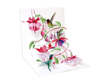 Hummingbirds - Pop Up Greeting Card    