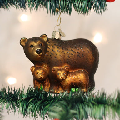 Old World Christmas - Bear With Cubs Ornament    