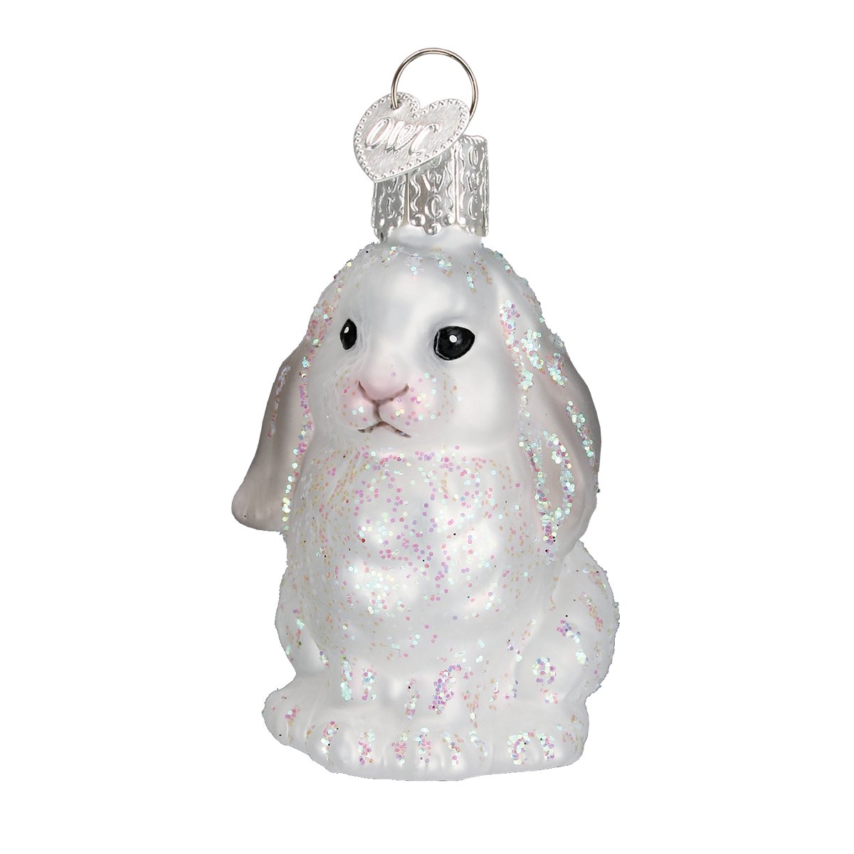 Old World Christmas - White Baby Bunny Ornament    
