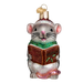 Old World Christmas Caroling Mouse - Grey    