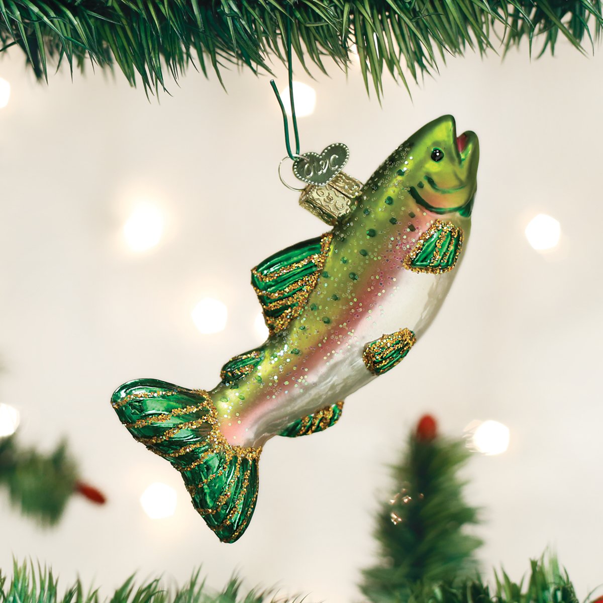 Old World Christmas - Alpine Rainbow Trout Ornament    