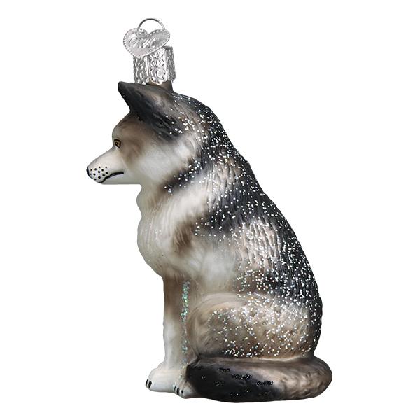 Old World Christmas - Sitting Wolf Ornament    