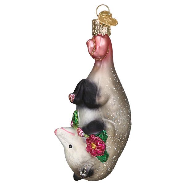 Old World Christmas - Blossom Opossum Ornament    