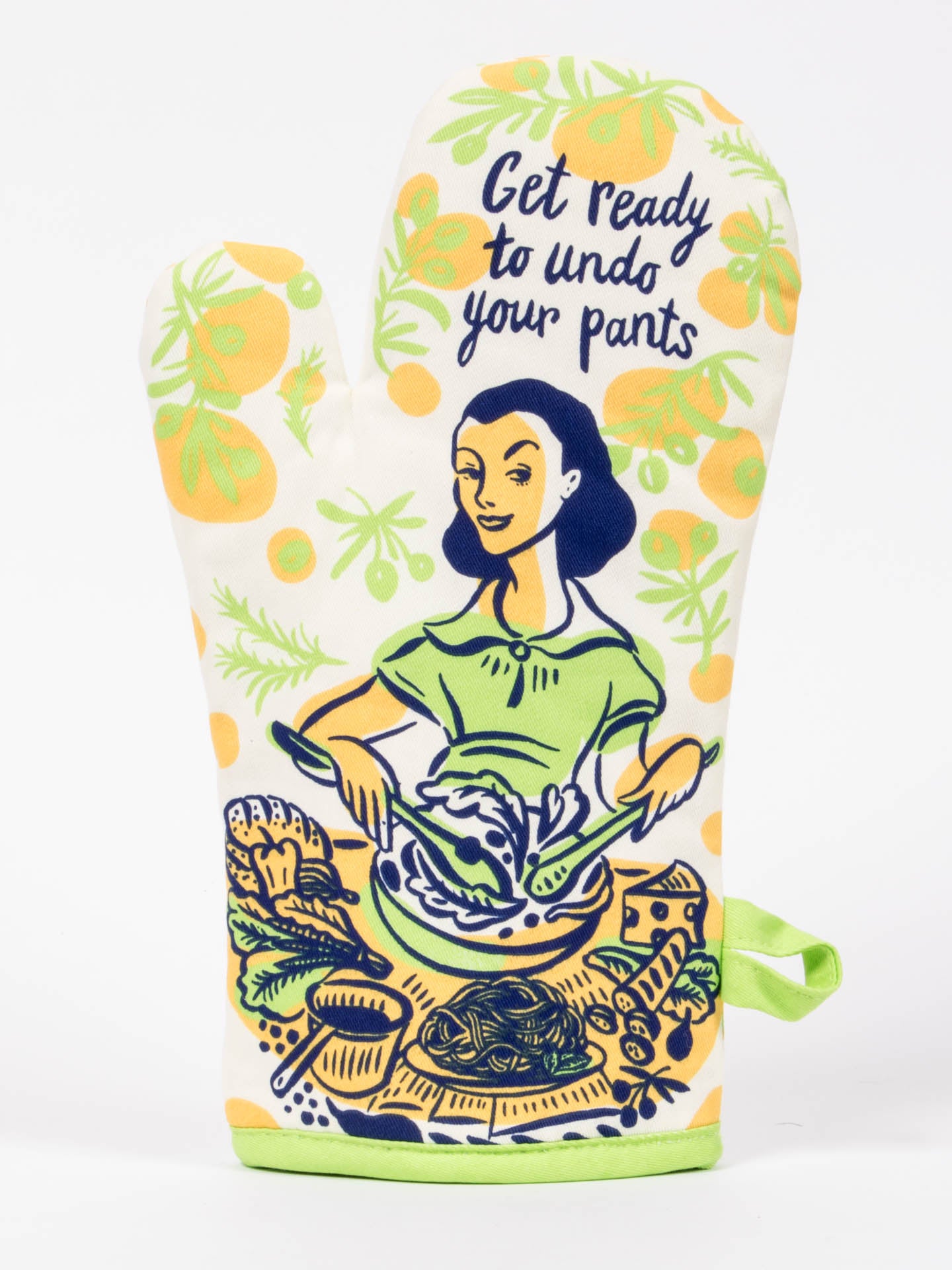 Blue Q Oven Mitt - Get Ready To Undo Your Pants    