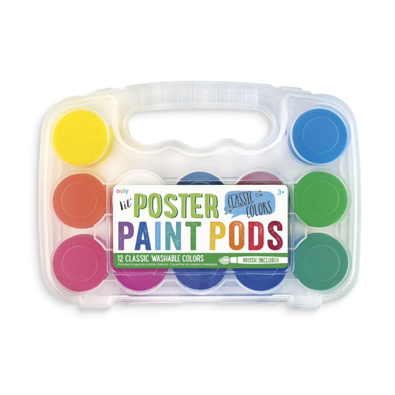 Lil' Poster Paint Pods - Classic Washable Colors    