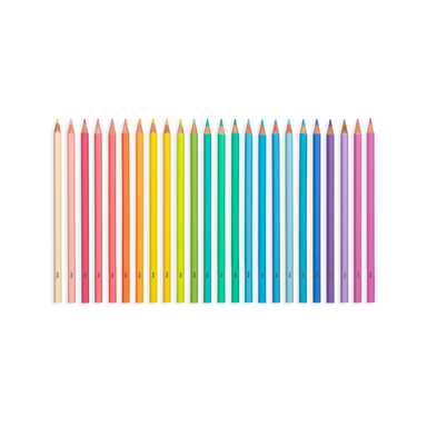 Pastel Hues - 24 Soft Hued Colored Pencils    