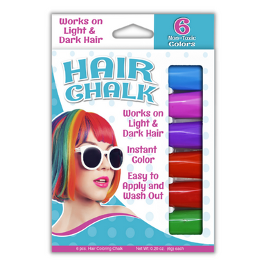 Hair Chalk - 6 Colors    