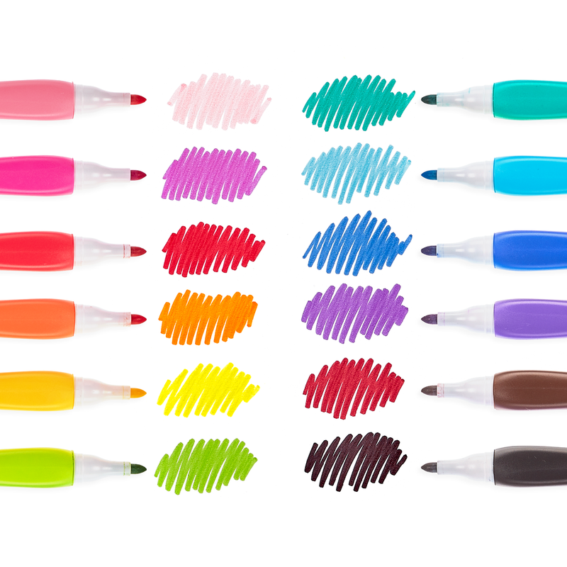 Smooth Hues - 12 Washable Markers    