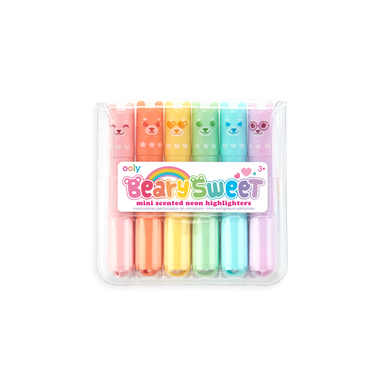 Beary Sweet - Mini Scented Neon Highlighters    