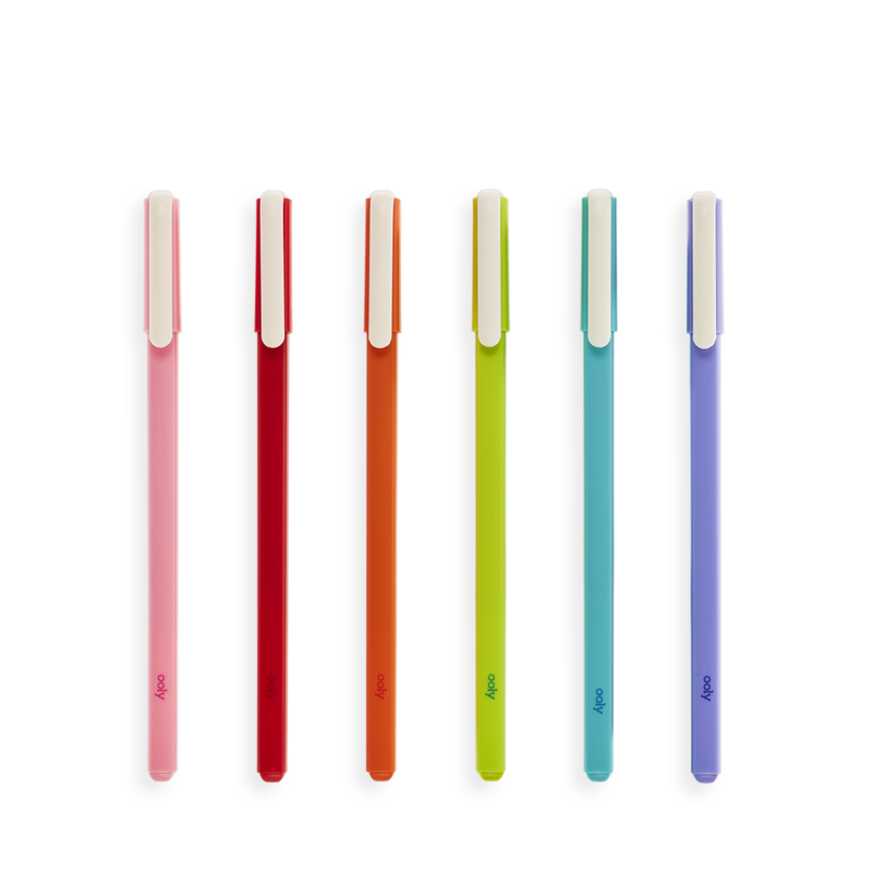 Fine Line - 6 Fine Tip Colored Gel Pens    