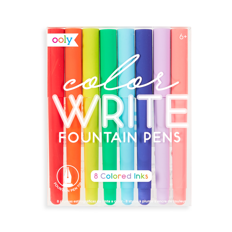 Color Write - 8 Colored Fountain Pens — Bird in Hand