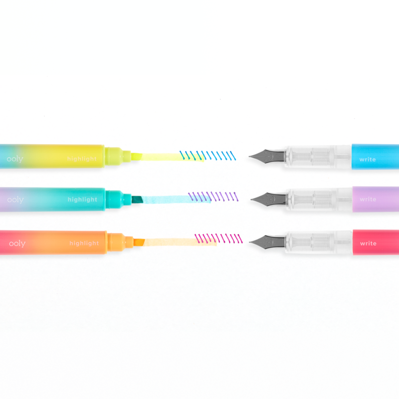 Ooly, Color Write Fountain Pens - Set of 8 : Office  