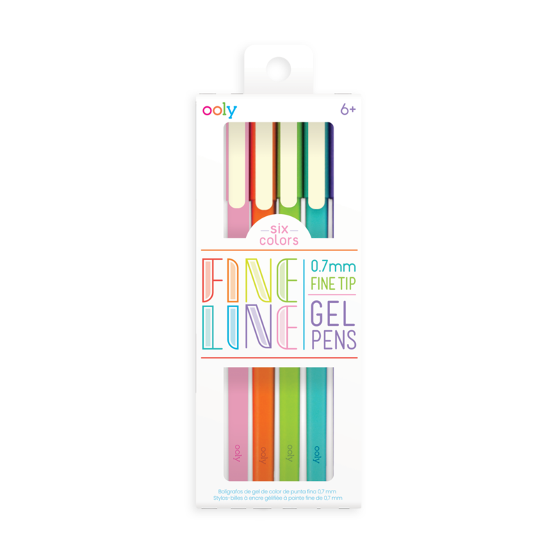 6pcs Multicolor Pens In One 6 Color Transparent Barrel Retractable