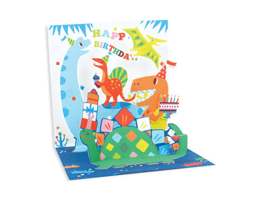 Happy Birthday Dinosaurs - Pop Up Greeting Cards    