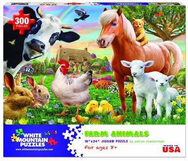 Farm Animals 300 Piece Puzzle    