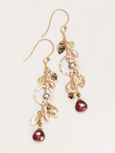 Holly Yashi Fairy Garden Drop Earrings - Pomegranate    