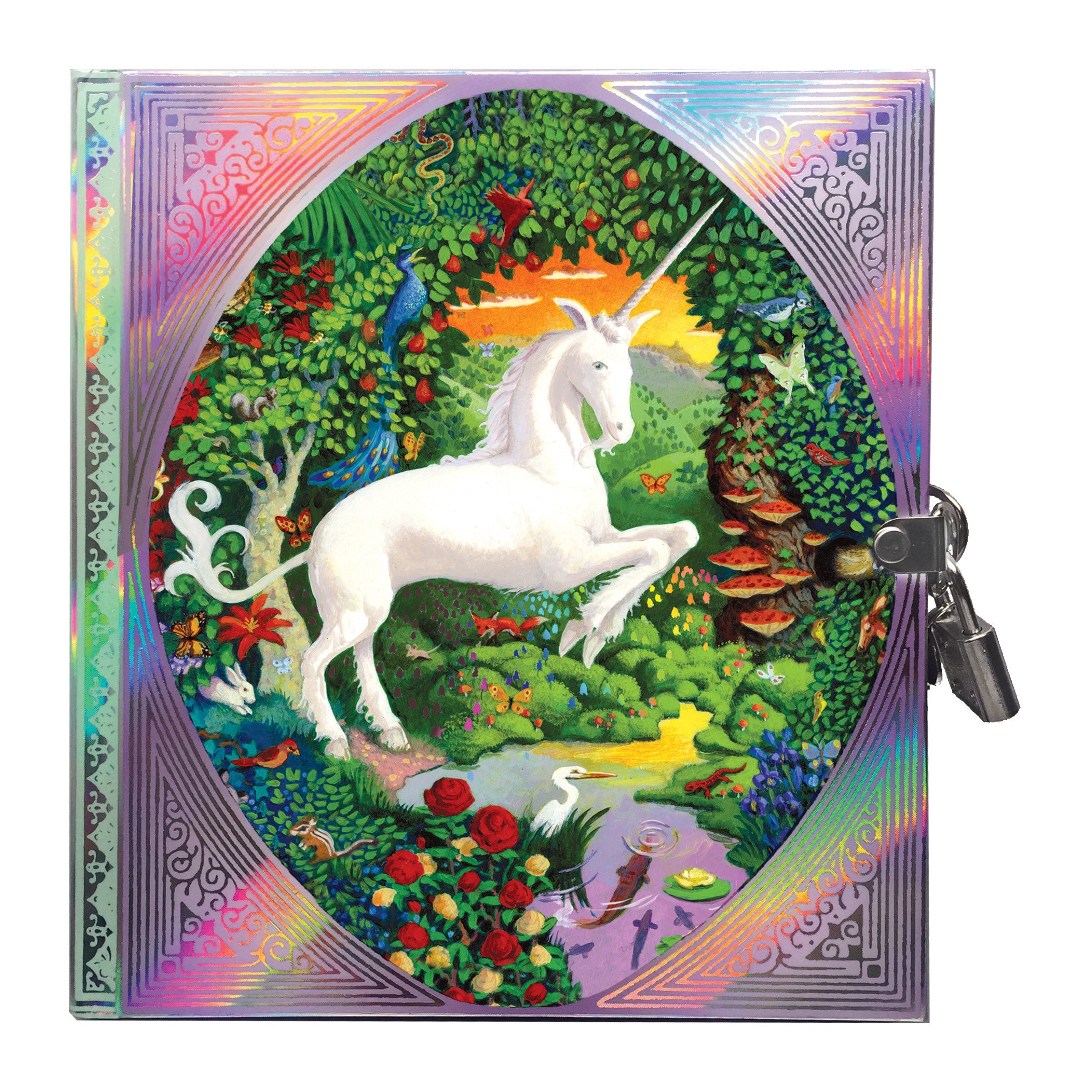 Eeboo Locking Diary - Unicorn    