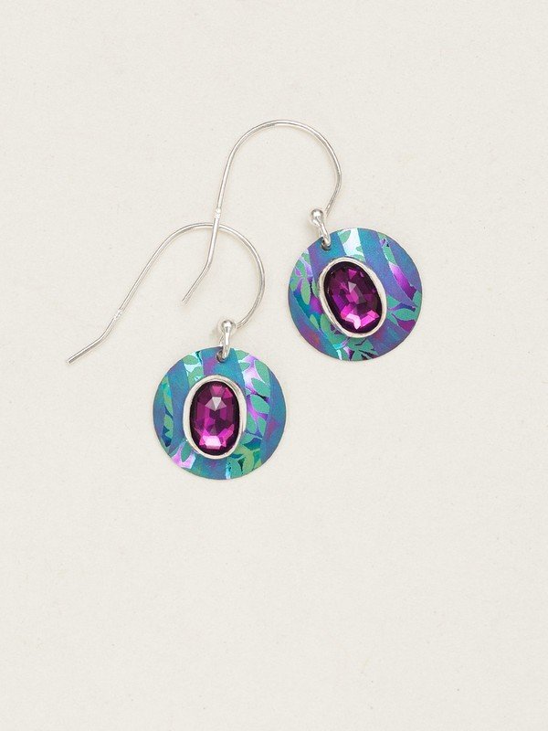 Holly Yashi Mistral Earrings - Turquoise/Purple    