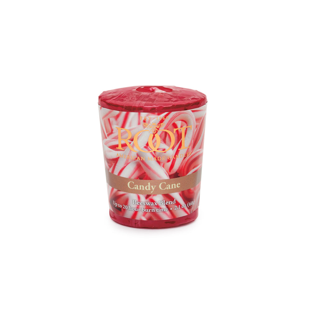 Root Candles Votive Candy Cane    