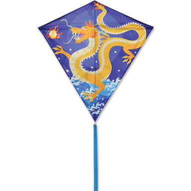 Asian Dragon 30 Inch Diamond Kite    