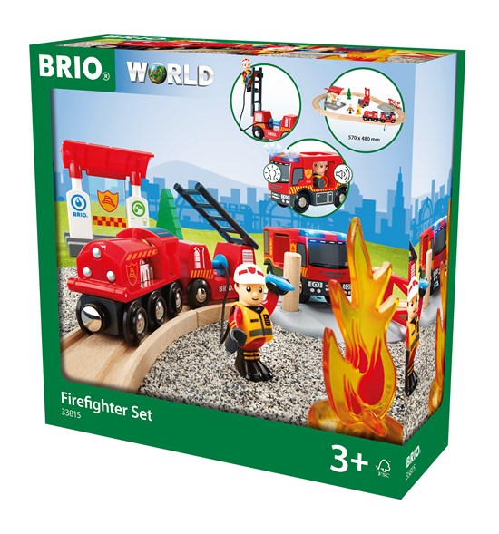 Brio Firefighter Train Set    