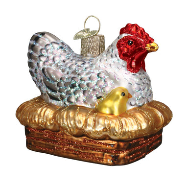 Old World Christmas - Hen on Nest Ornament    