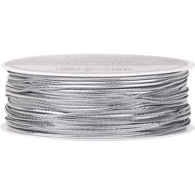 Elastic Tinsel Cord - Silver    
