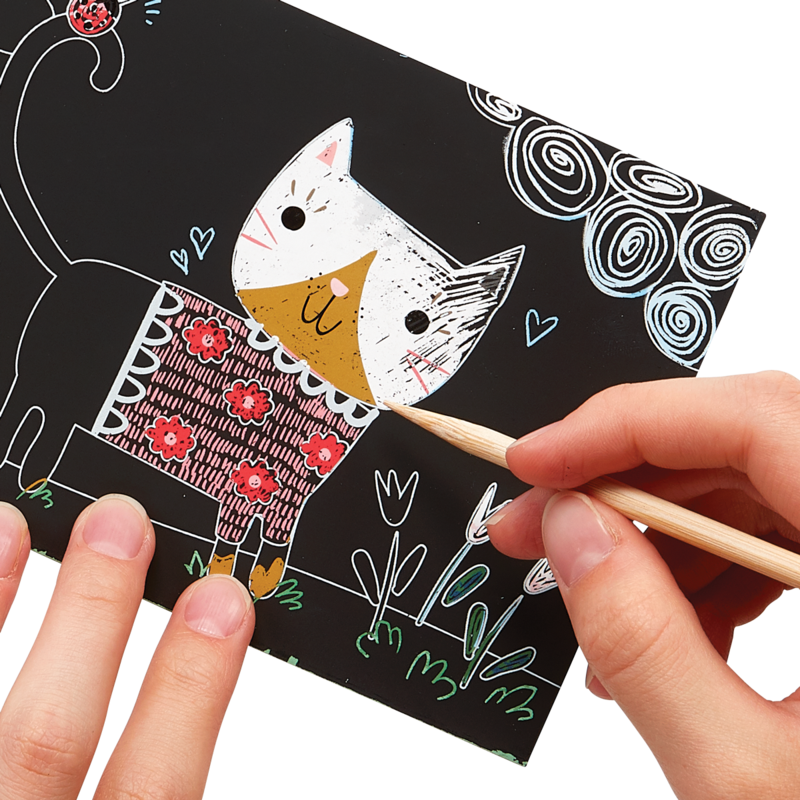 Scratch & Scribble Mini Kit - Cutie Cats    