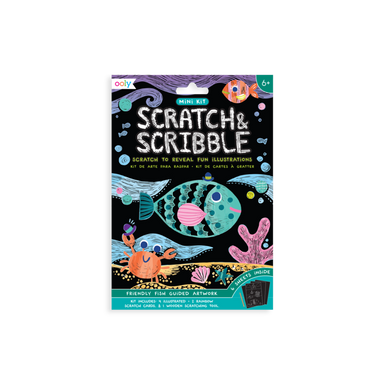 Scratch & Scribble Mini Kit - Friendly Fish    