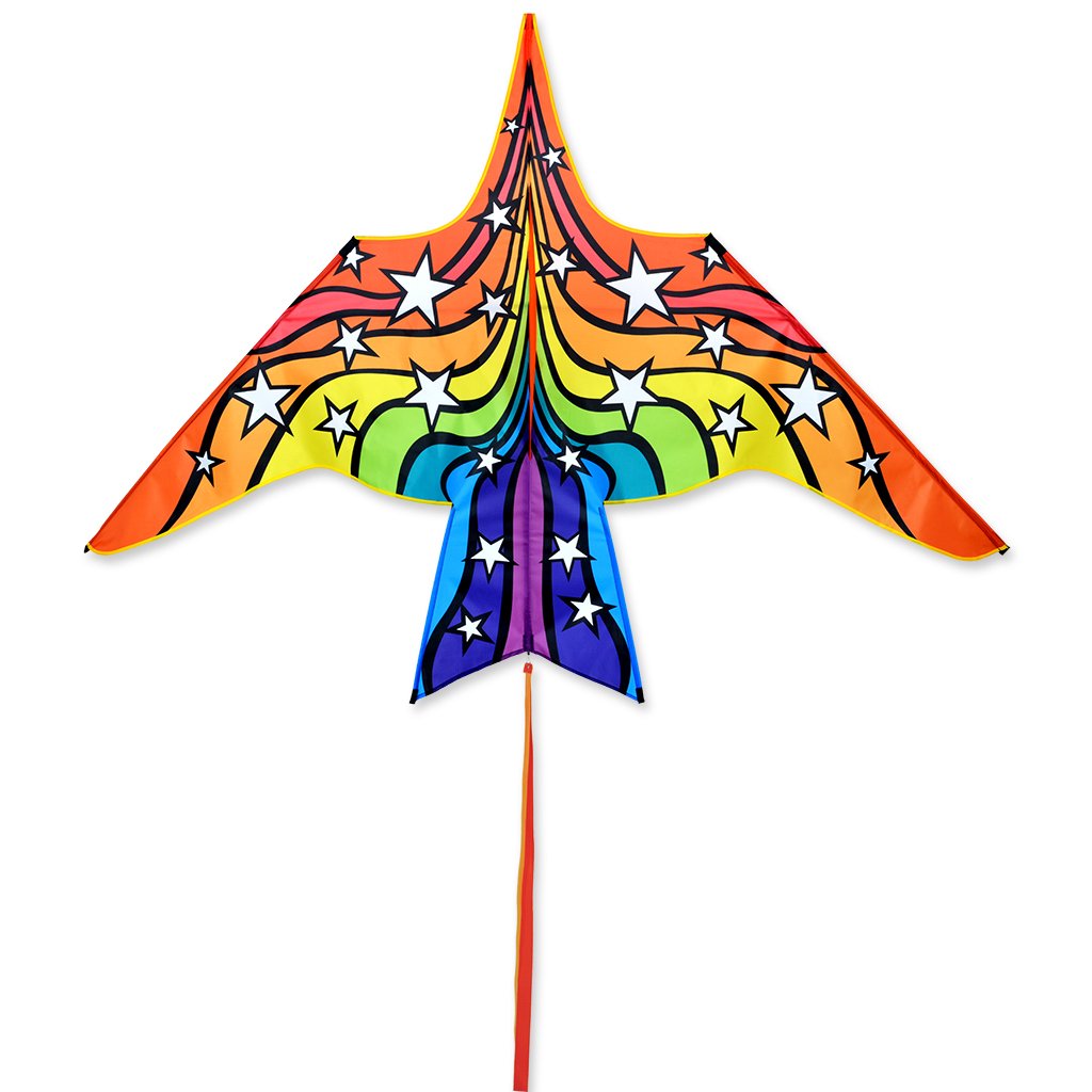 Rainbow Star Thunderbird - 7 Foot Kite    
