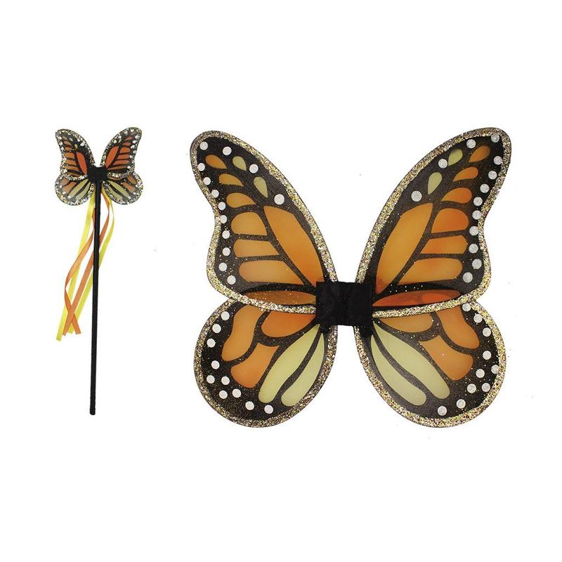 Monarch Butterfly Wings And Wand    