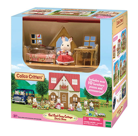 Calico Critters Red Roof Cozy Cottage Starter Home    