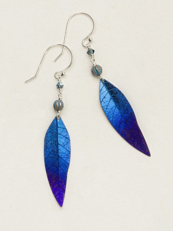 Holly Yashi Shimmering Willow Earrings - Navy    