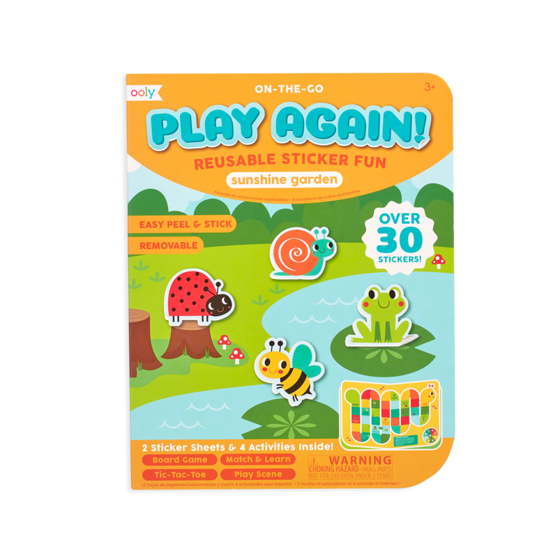 Play Again! On The Go Reusable Sticker Fun - Sunshine Garden    