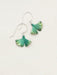 Holly Yashi Petite Ginkgo Earrings - Green    