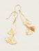 Holly Yashi Ginkgo Drop Earrings - Gold    