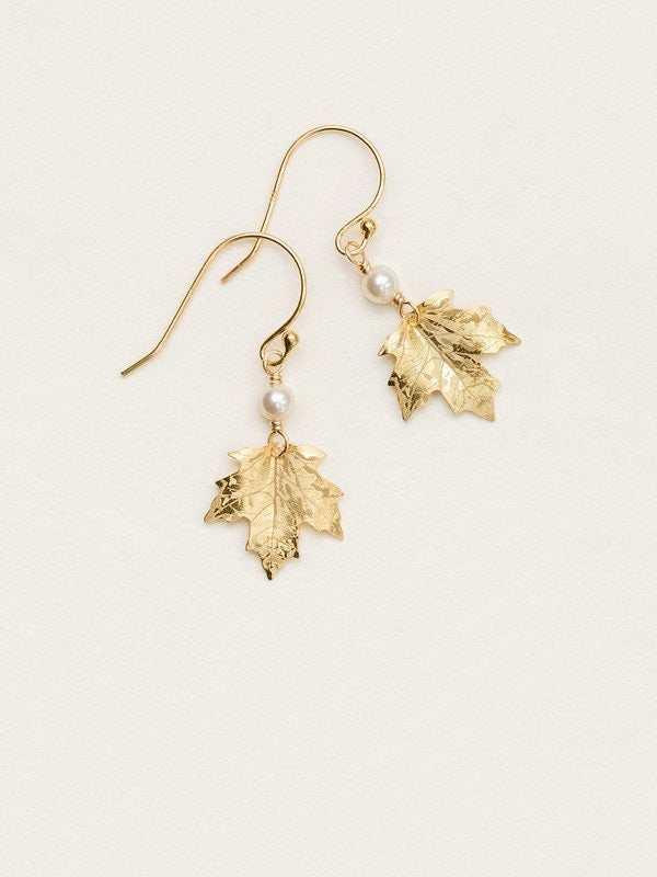 Holly Yashi Sugar Maple Earrings - Gold    