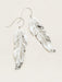 Holly Yashi Free Spirit Feather Earrings - Silver    